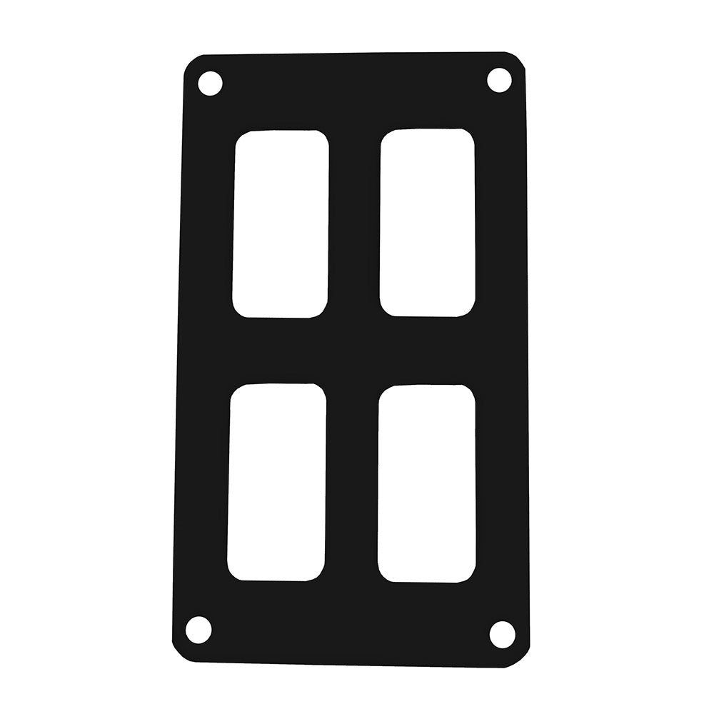 Pacer Switch Panel  2 Switch  2 Row  3 x 475  Black Powder Coated Aluminum PSC22BK Main image