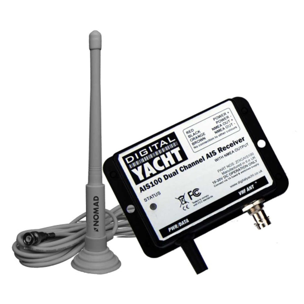 Digital Yacht AIS100 AIS USB Receiver wQMax Portable Antenna ZDIGAIS100QMA Main image
