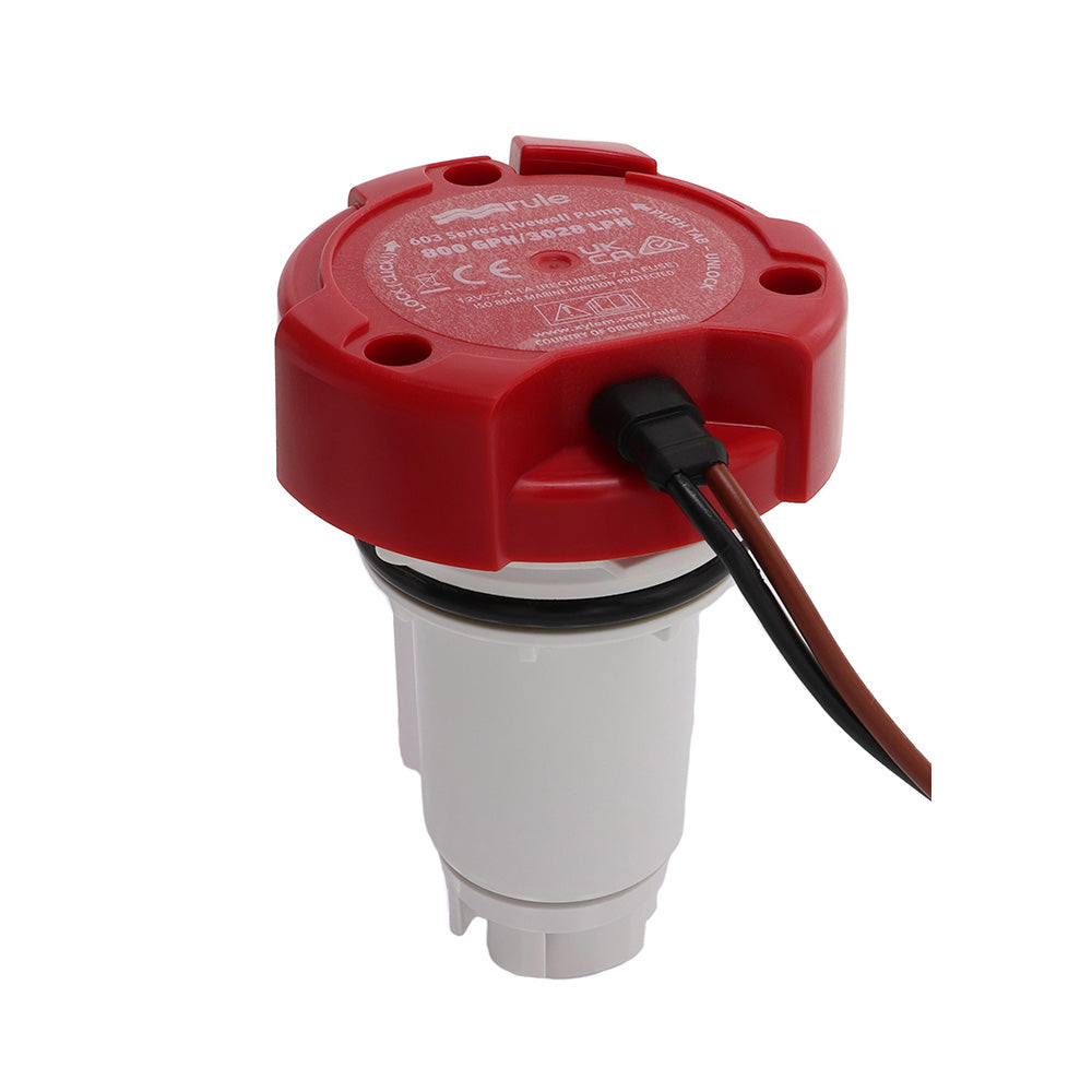 Rule 800 GPH Livewell Pump Replacement Motor Cartridge 66DR Main image