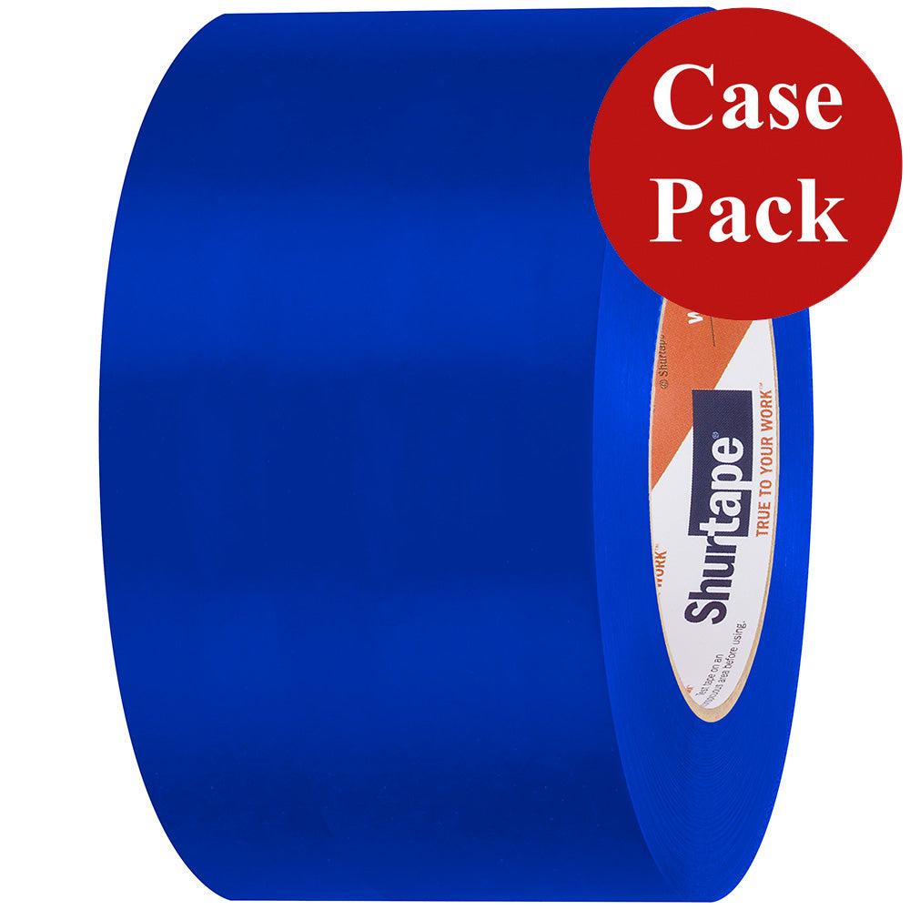 Shurtape UVResistant Marine Heat Shrink Tape  72MM x 55M Roll  Straight Edge Blue Case of 16 Rolls 105739C Main image