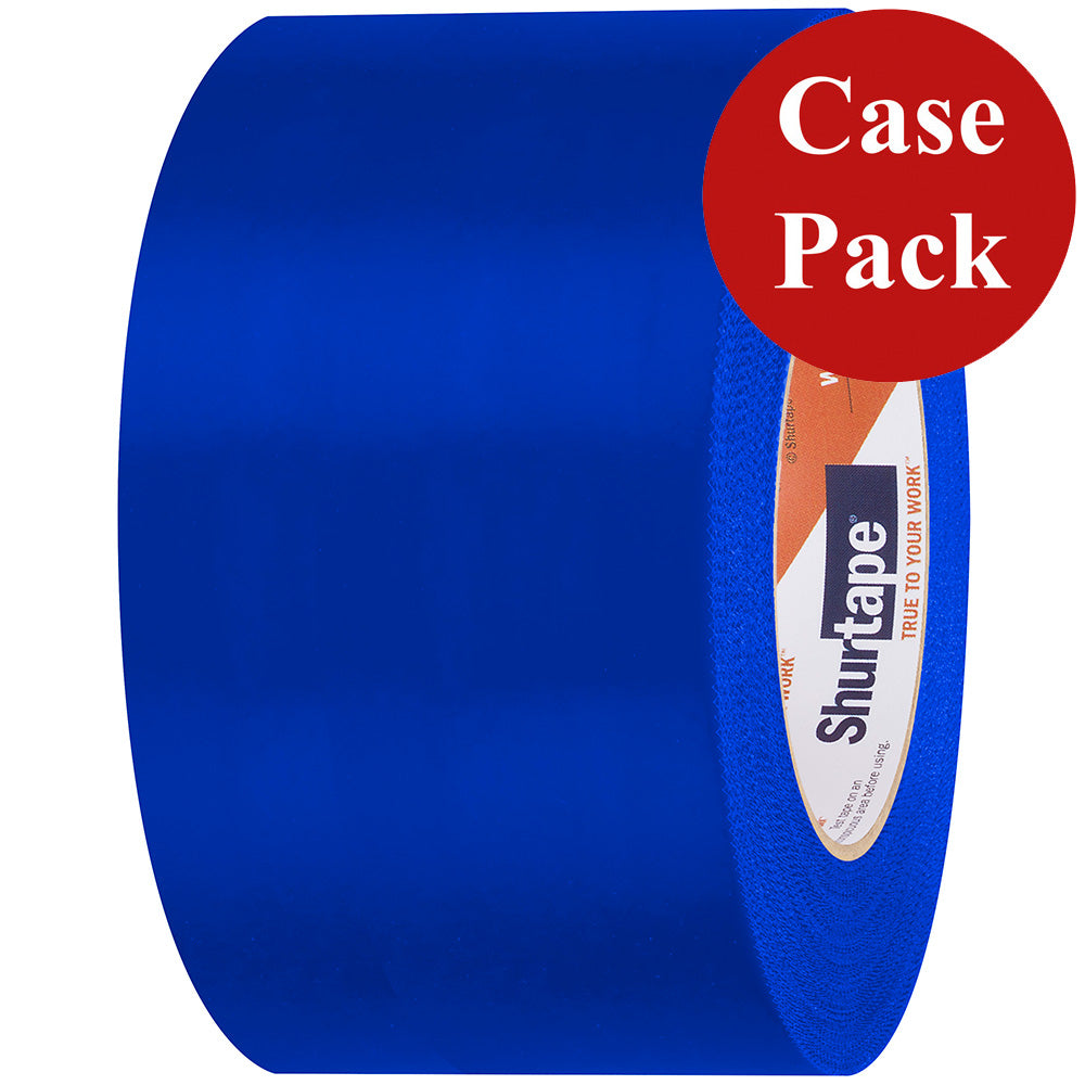 Shurtape UVResistant Marine Heat Shrink Tape  72MM x 55M Roll  Serrated Edge Blue Case of 16 Rolls 105742C Main image