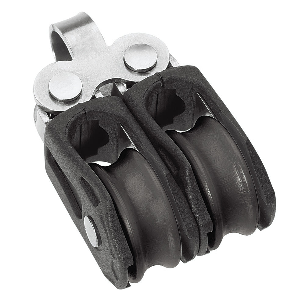 Barton Marine Size 0 20mm Plain Bearing Pulley Block Double Fixed Eye N00210 Main image