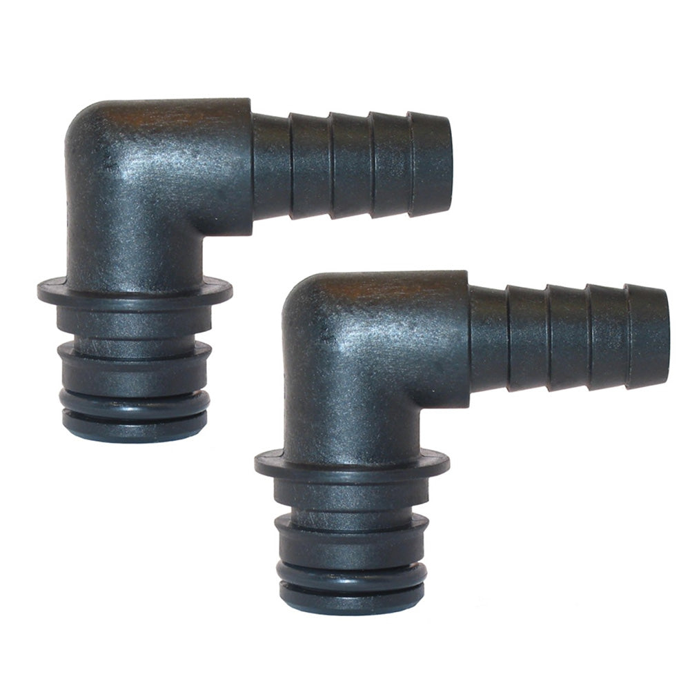 Jabsco Port Kit 90Degree Elbow 12 Hose Fitting  Pair 306511000 Main image