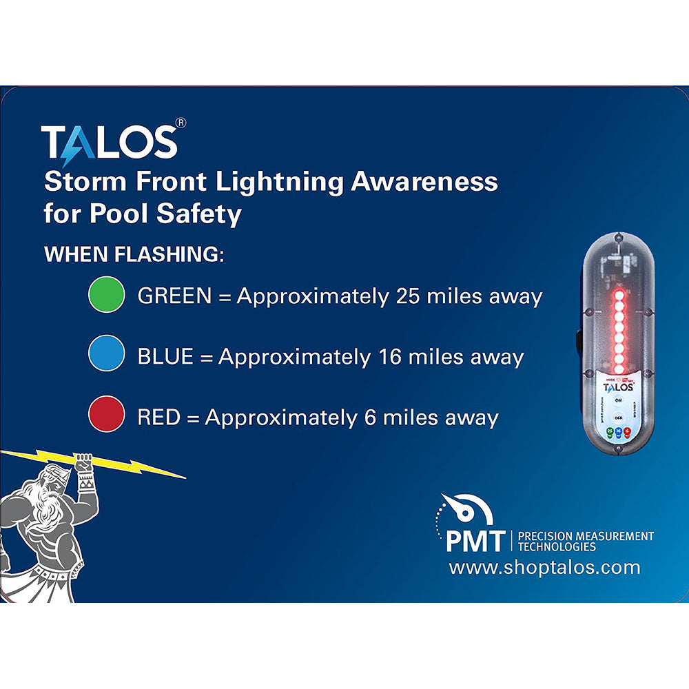 TALOS Standard Lightning Detector w18x24 Safety Information Sign SFD1824PMTB Main image