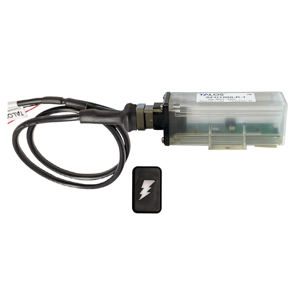 TALOS Remote Housing Lightning Detection System w20 Cable  Black Rectangular Indicator wTranslucent Housing Main image
