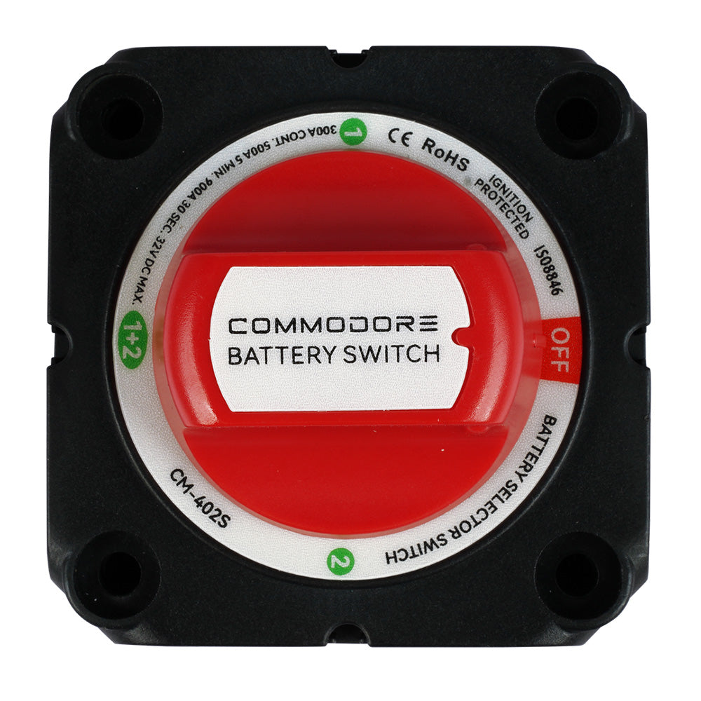 Commodore 4Position Compact Dual Battery Selector Switch CM402S Main image