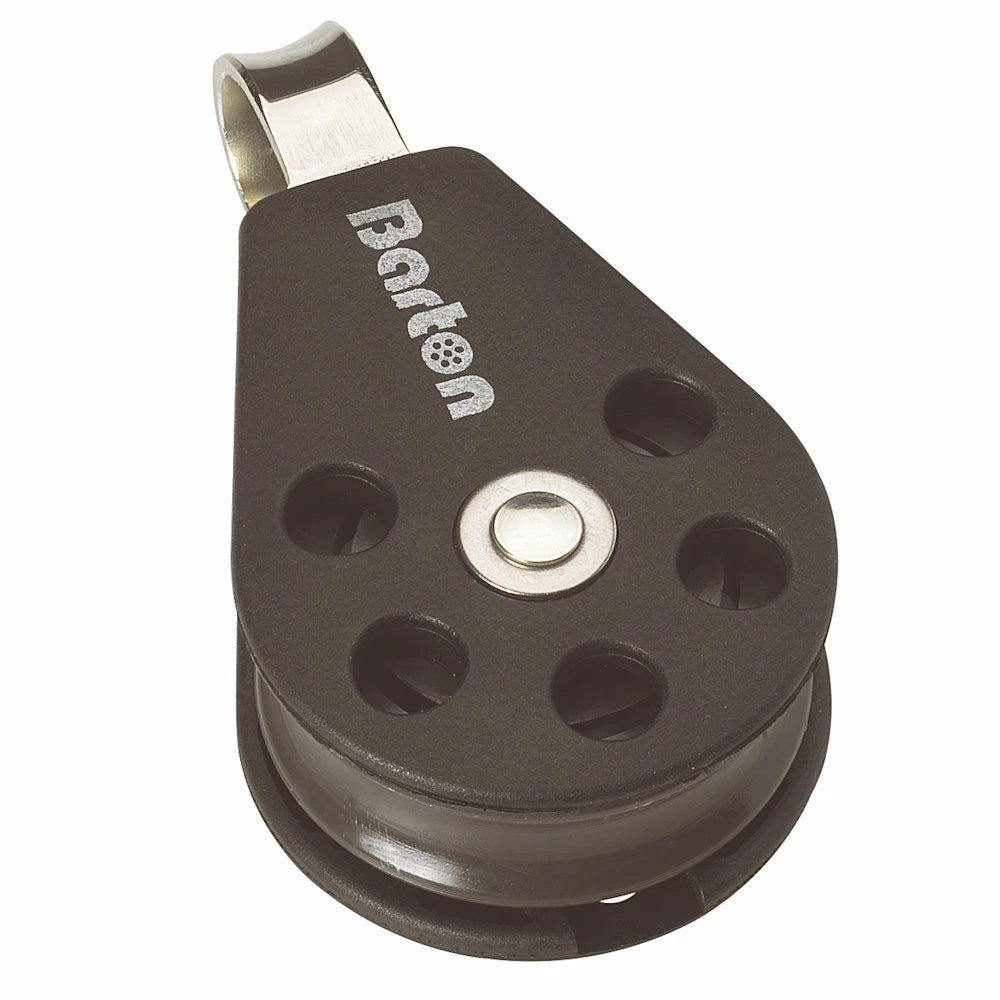 Barton Size 1 30mm Plain Bearing Pulley Block Single Fixed Eye N01110 Main image