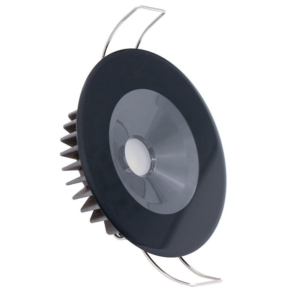 Lumitec Illusion Flush Mount LED Down Light  Spectrum RGBW  Warm White  Black Housing 117155 Main image