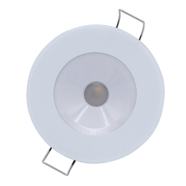 Lumitec Illusion Flush Mount LED Down Light  White  NonDimming  White Housing 117123