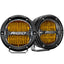 RIGID Industries 360Series 4 LED SAE Fog Beam  Yellow  Set of 2 36121
