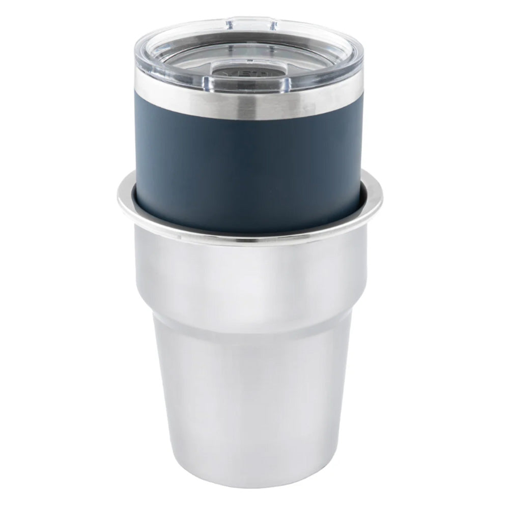 Whitecap Extra Large Stainless Steel Flush Cupholder [S-3507C] Secondary image