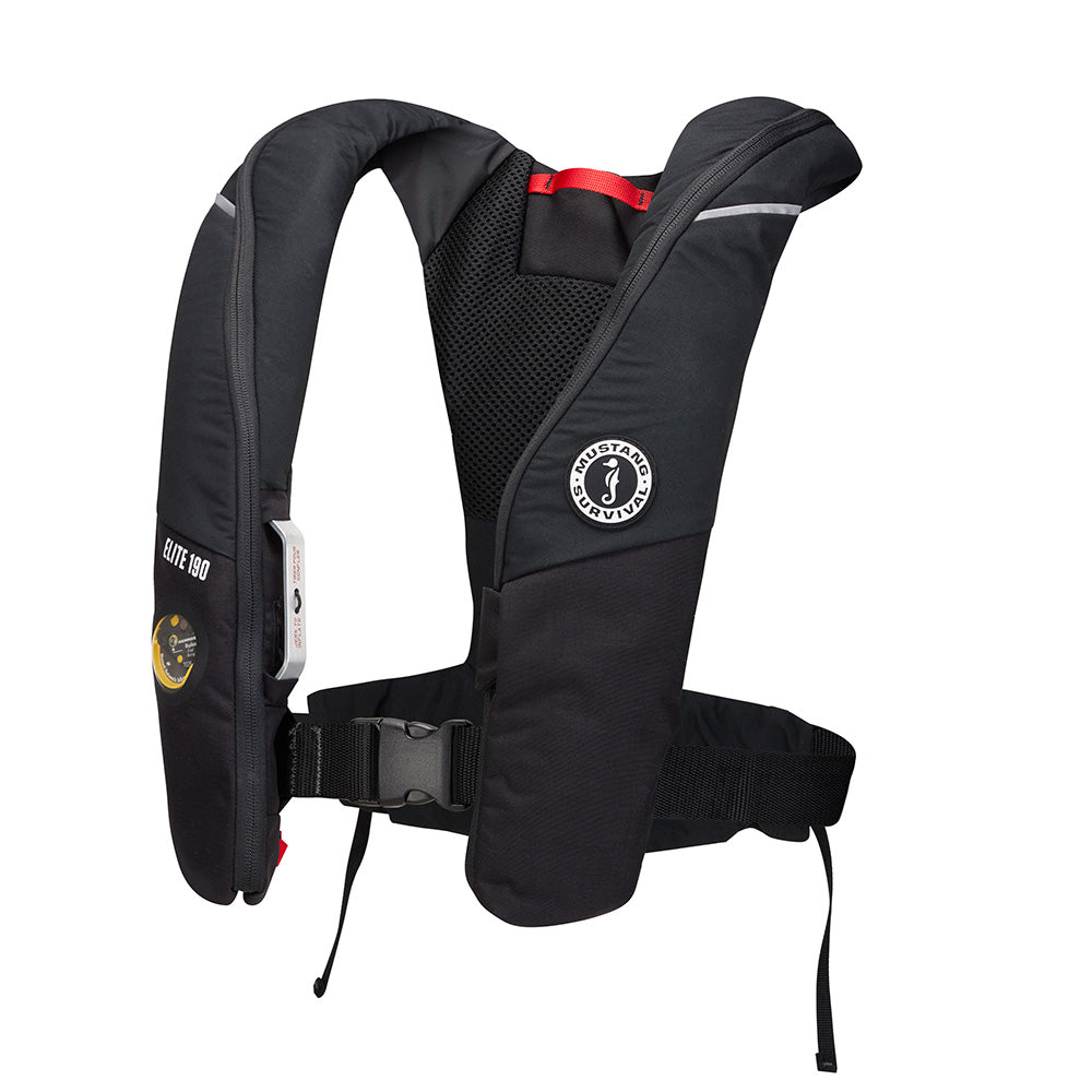 Mustang Elite 190 Offshore Inflatable PFD  Black MD3170130 Main image