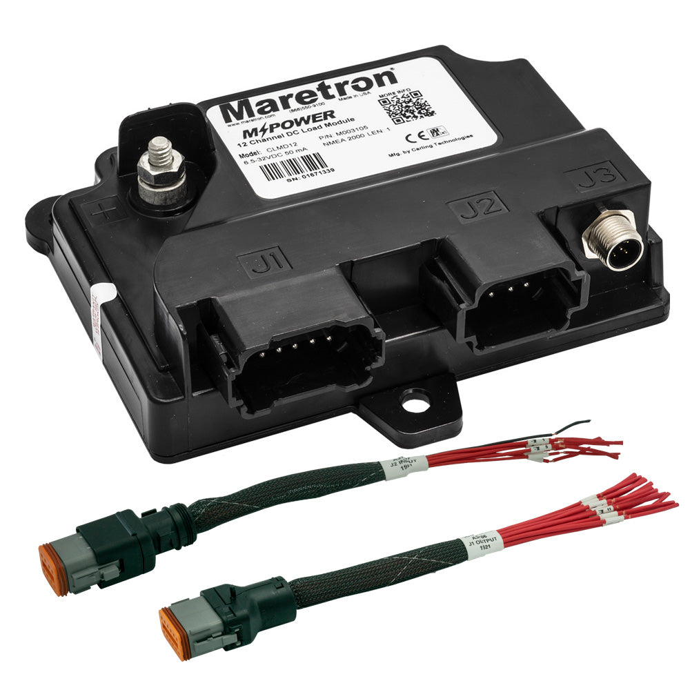 Maretron MPower 12 Channel DC Load Module NMEA 2K w12 Pigtail Adapter Cable for J1  J2 Connectors CLMD12R Main image