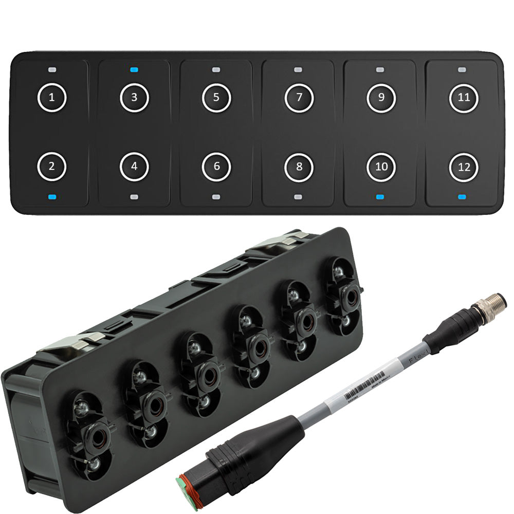 Maretron CKM12 Keypad wCKM to NMEA 2000 Adapter Cable  02M Horizontal Orientation A38022 Main image