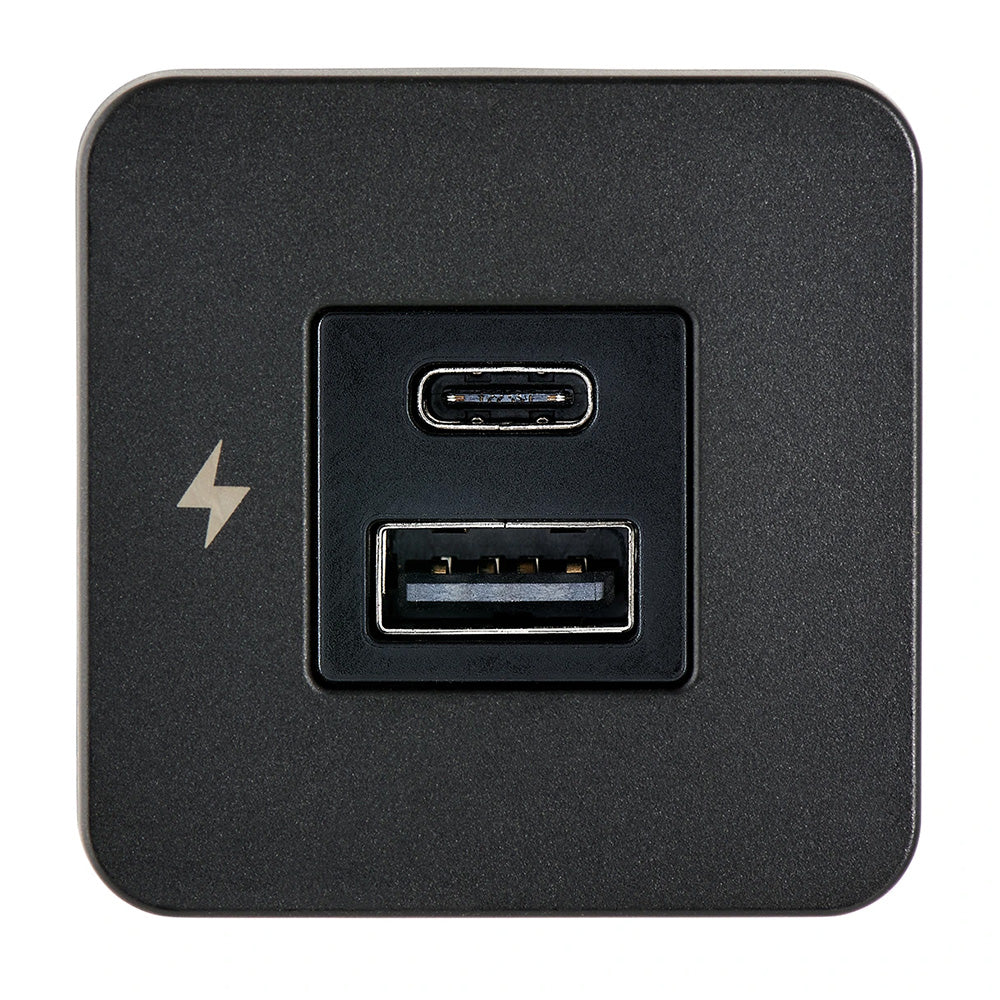 Scanstrut TILE USB-A/USB-C Interior Charging Socket - 12/24V - Black Bezel [SC-TILE-10] Secondary image