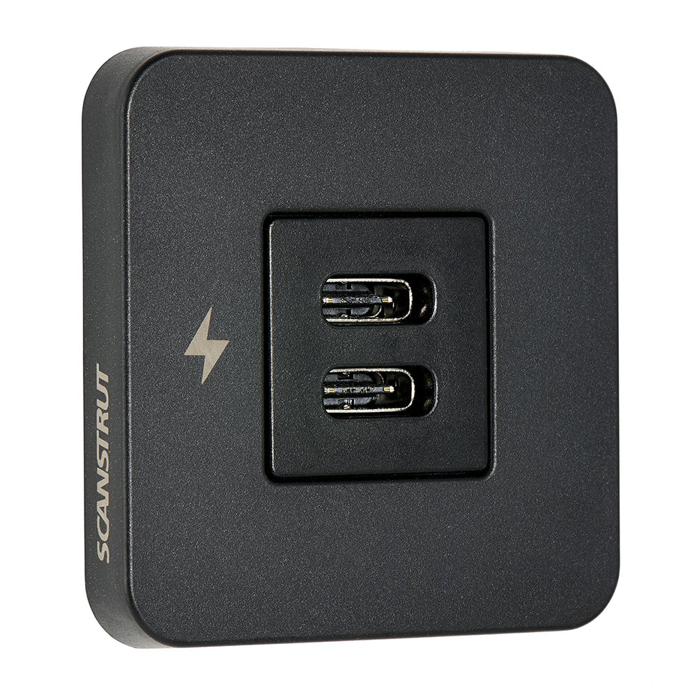 Scanstrut TILE USBC Interior Charging Socket  1224V  Black Bezel SCTILE20 Main image