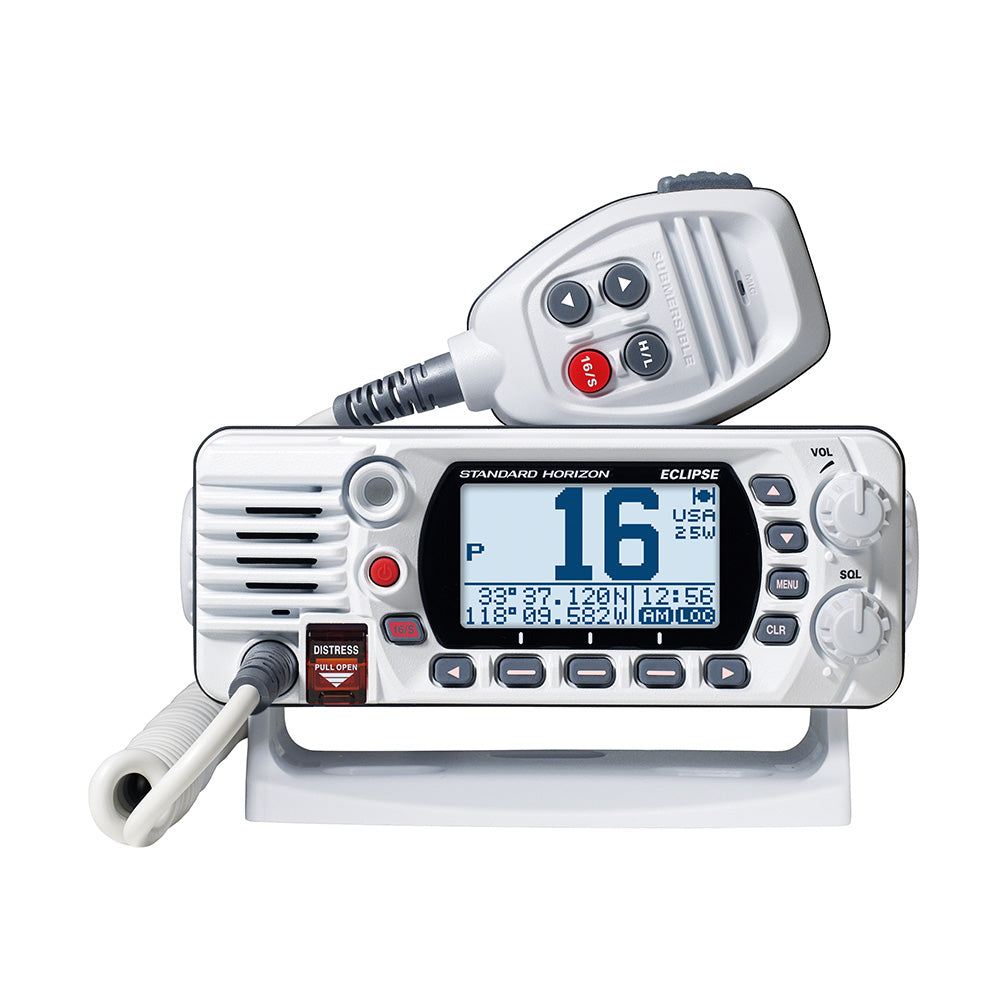 Standard Horizon GX1410B Eclipse Series 25W Fixed Mount VHF  White GX1410W Main image