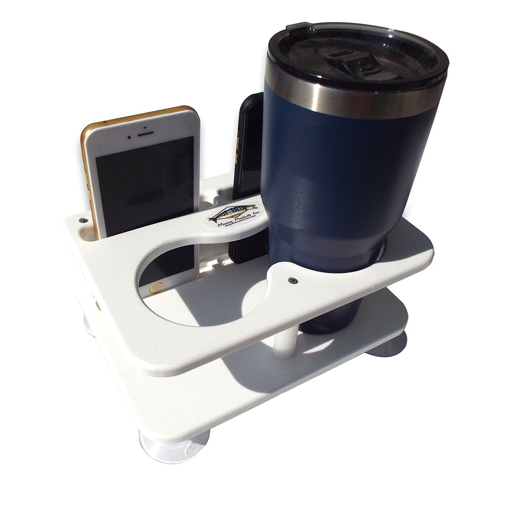 Deep Blue Marine Double DrinkBinocular2 Cell Phones wSuction Cups SMDHCELL Main image