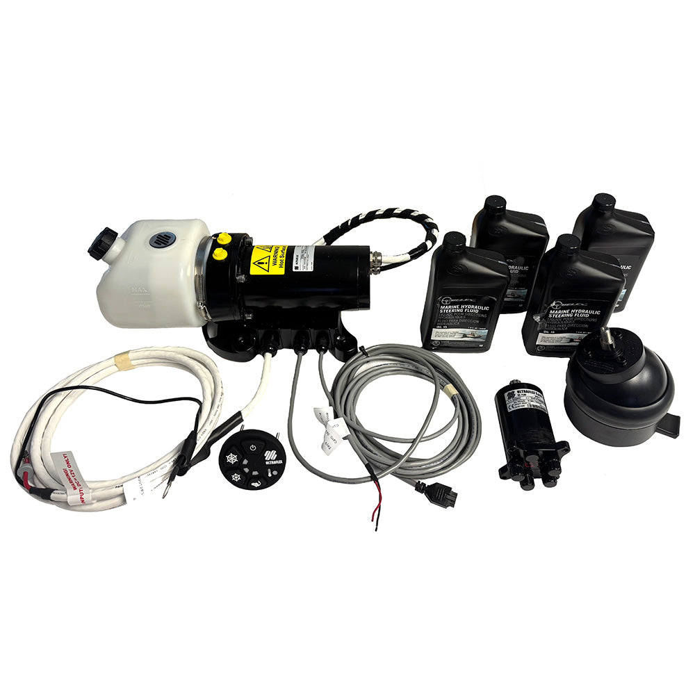 Uflex MasterDrive Steering System  Single Station Retrofit Kit  MasterDrive 40cc Tilt Mount Helm  UPMD Power Unit No Main image