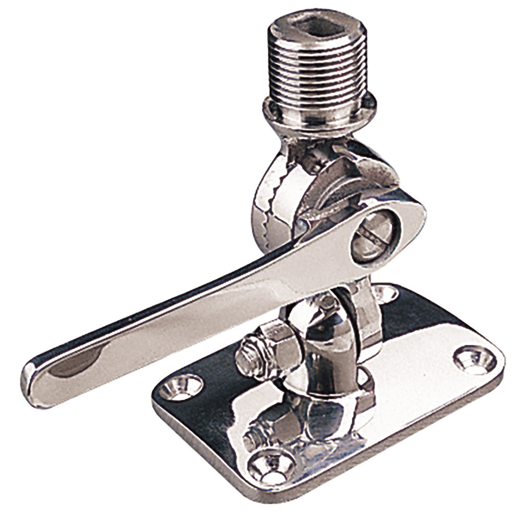 SeaDog Adjustable Antenna Base  Deck Mount  Investment Cast 316 Stainless Steel 3292301 Main image