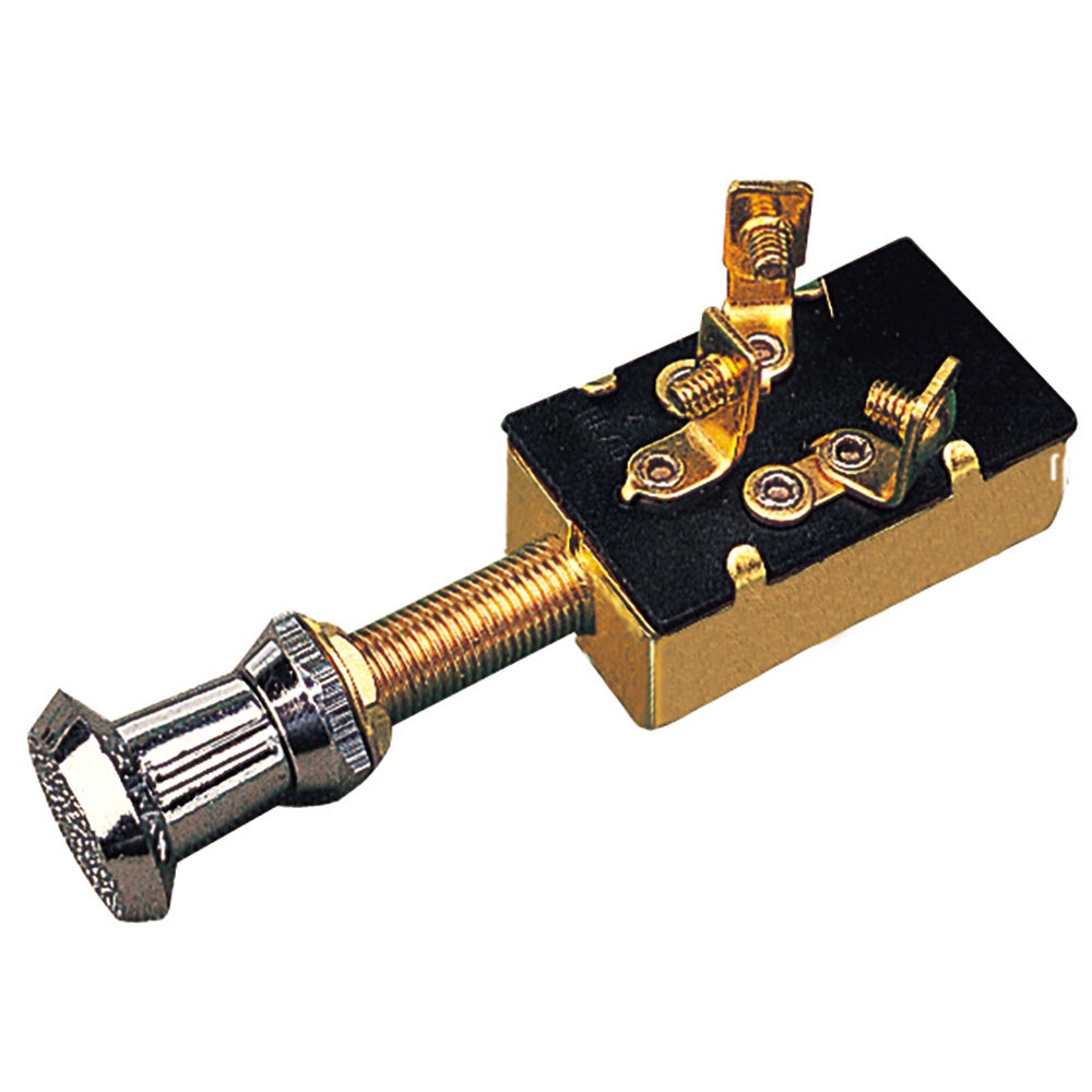 SeaDog 3 Position 1 Circuit PushPull Switch  Stamped Brass 4204101 Main image