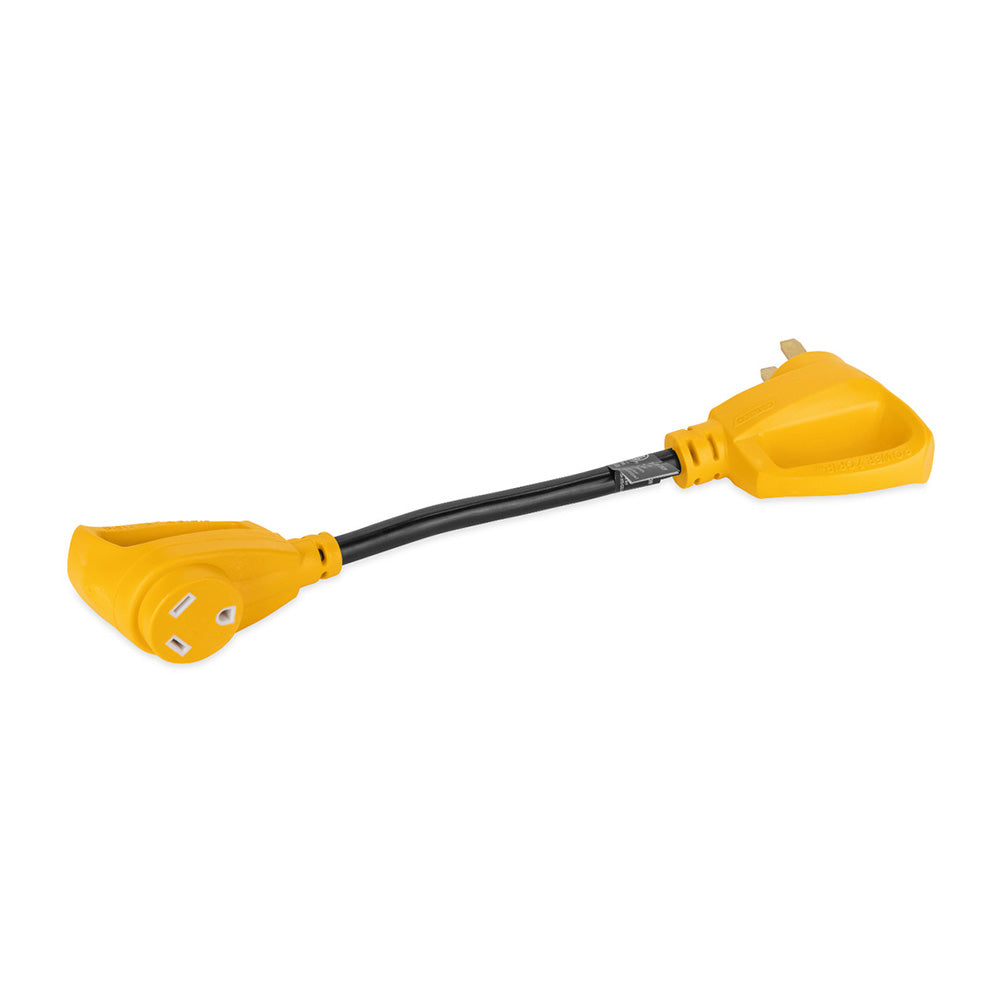Camco Power Grip 18 Dogbone Adapter  50 Amp Male30 Amp Female 55173 Main image