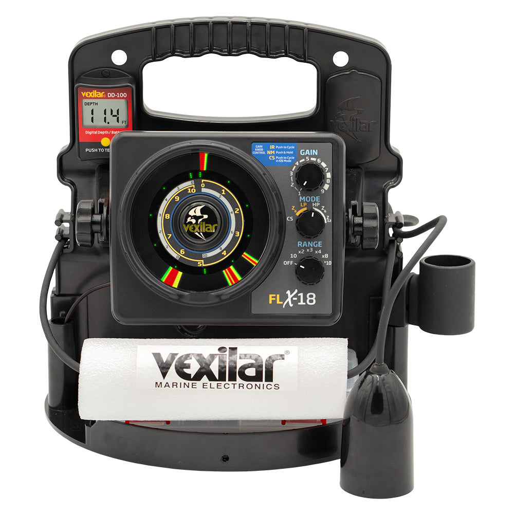 Vexilar FLX18 Pro Pack II Fishing System w12 Degree IceDucer  DD100 PPX1812 Main image