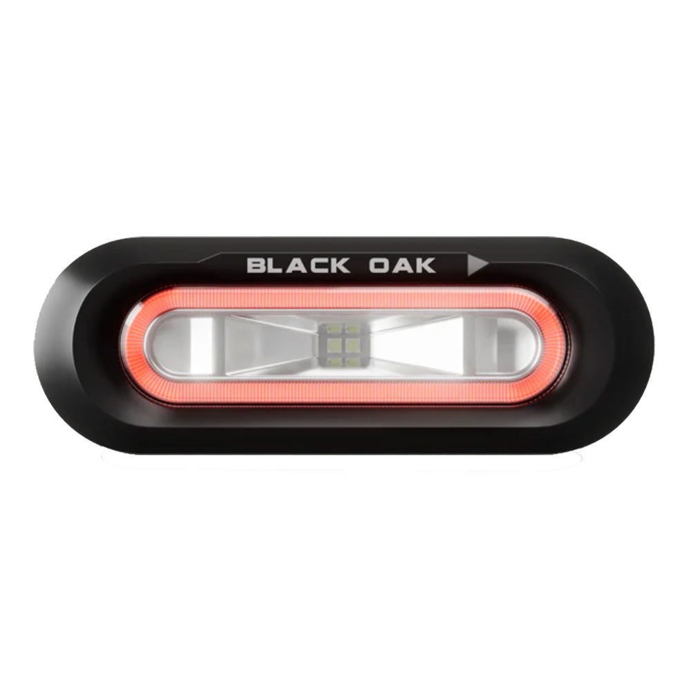 Black Oak Low Pro Flush  Black Housing  Red LED LPSFR Main image