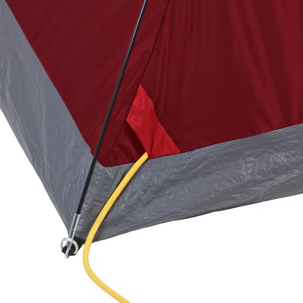 Coleman 4Person Flatwoods II Lightweight Dome Camping Tent  Red 2207389
