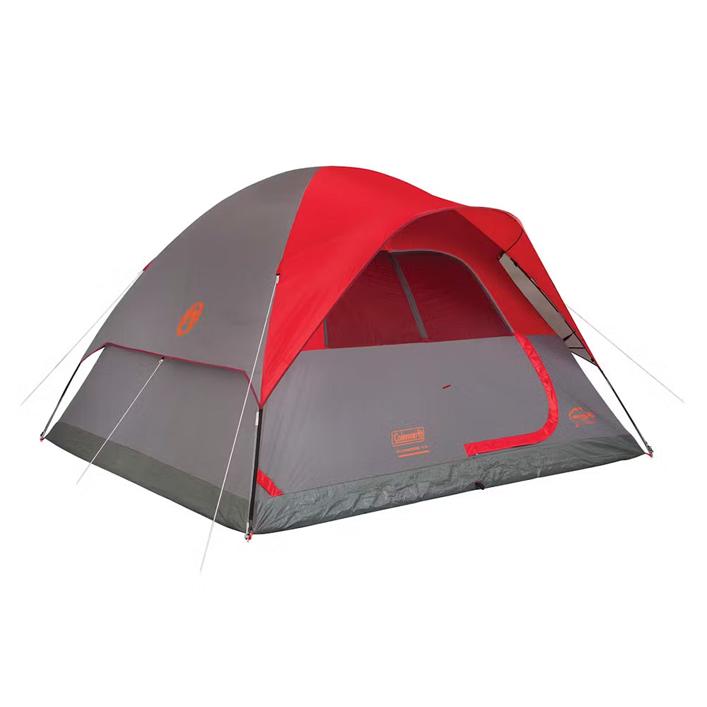 Coleman 6-Person Flatwoods II Lightweight Dome Camping Tent - Red [2207385] Secondary image