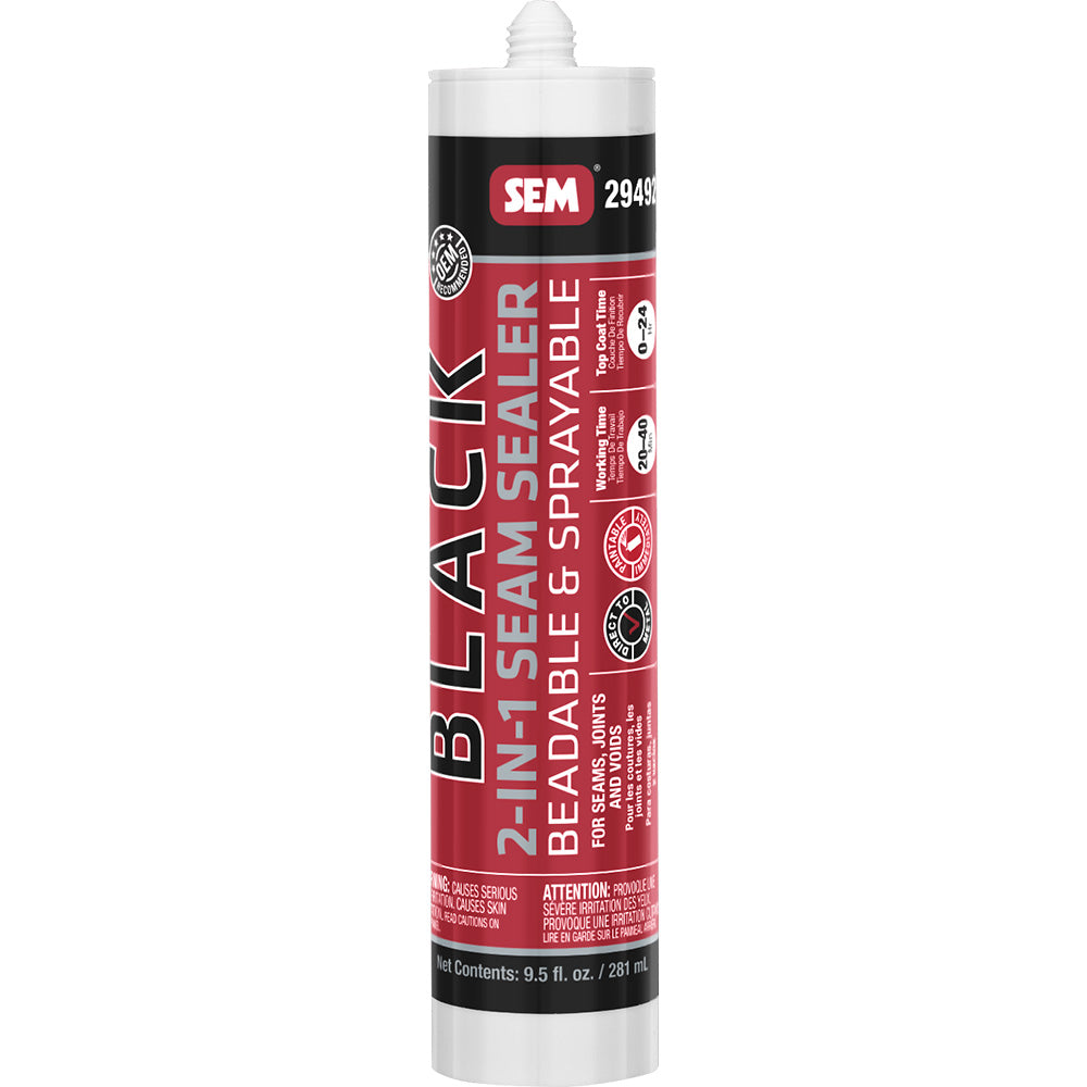 SEM 2IN1 Seam Sealer  95oz Tube  Black 29492 Main image