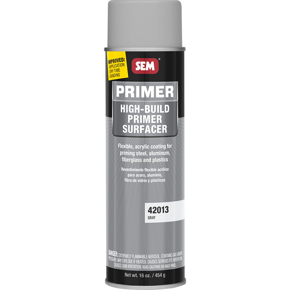 SEM HighBuild Primer Surfacer  20oz Aerosol Can  Grey 42013 Main image