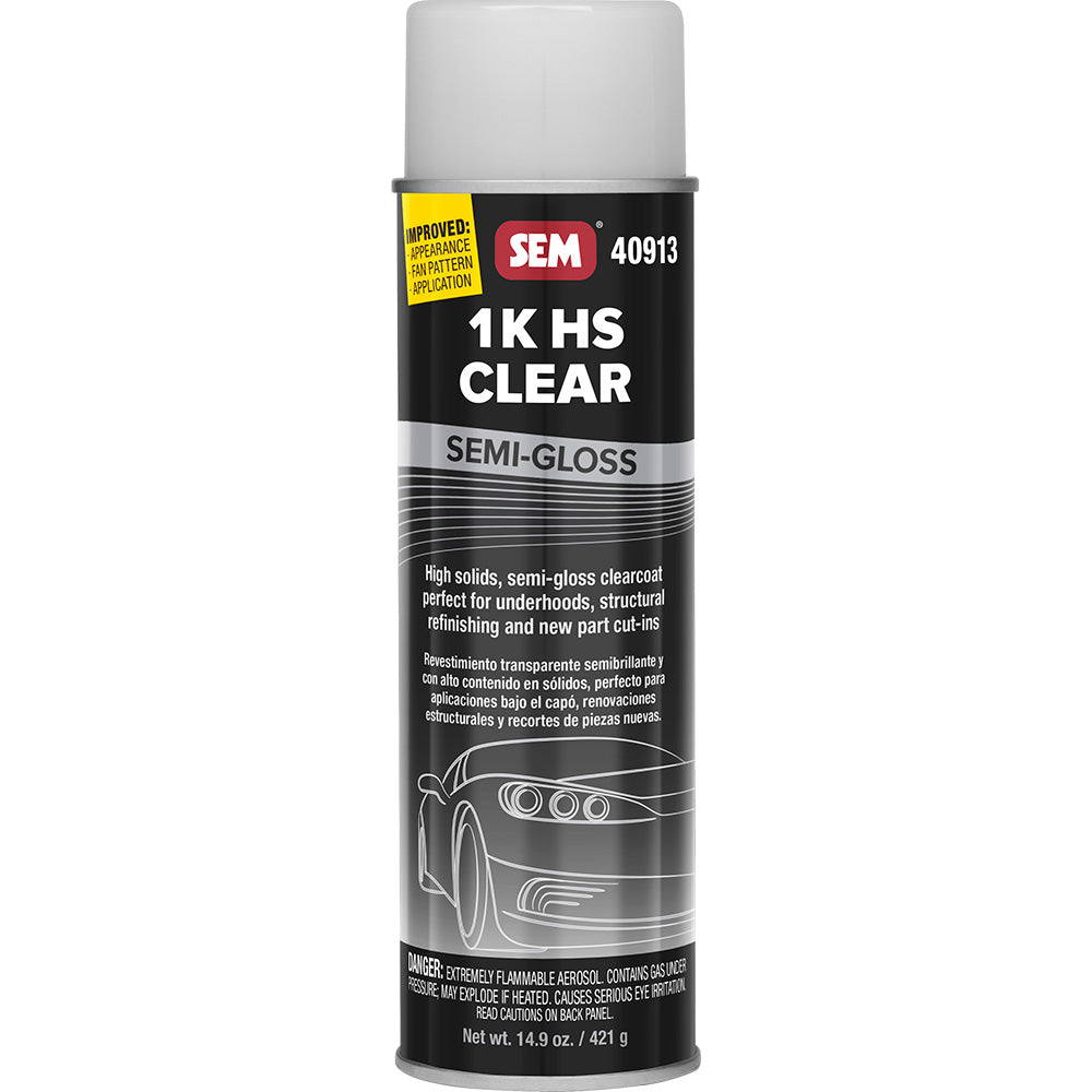 SEM 1K HS Clear  20oz Aerosol Can  SemiGloss Finish 40913 Main image
