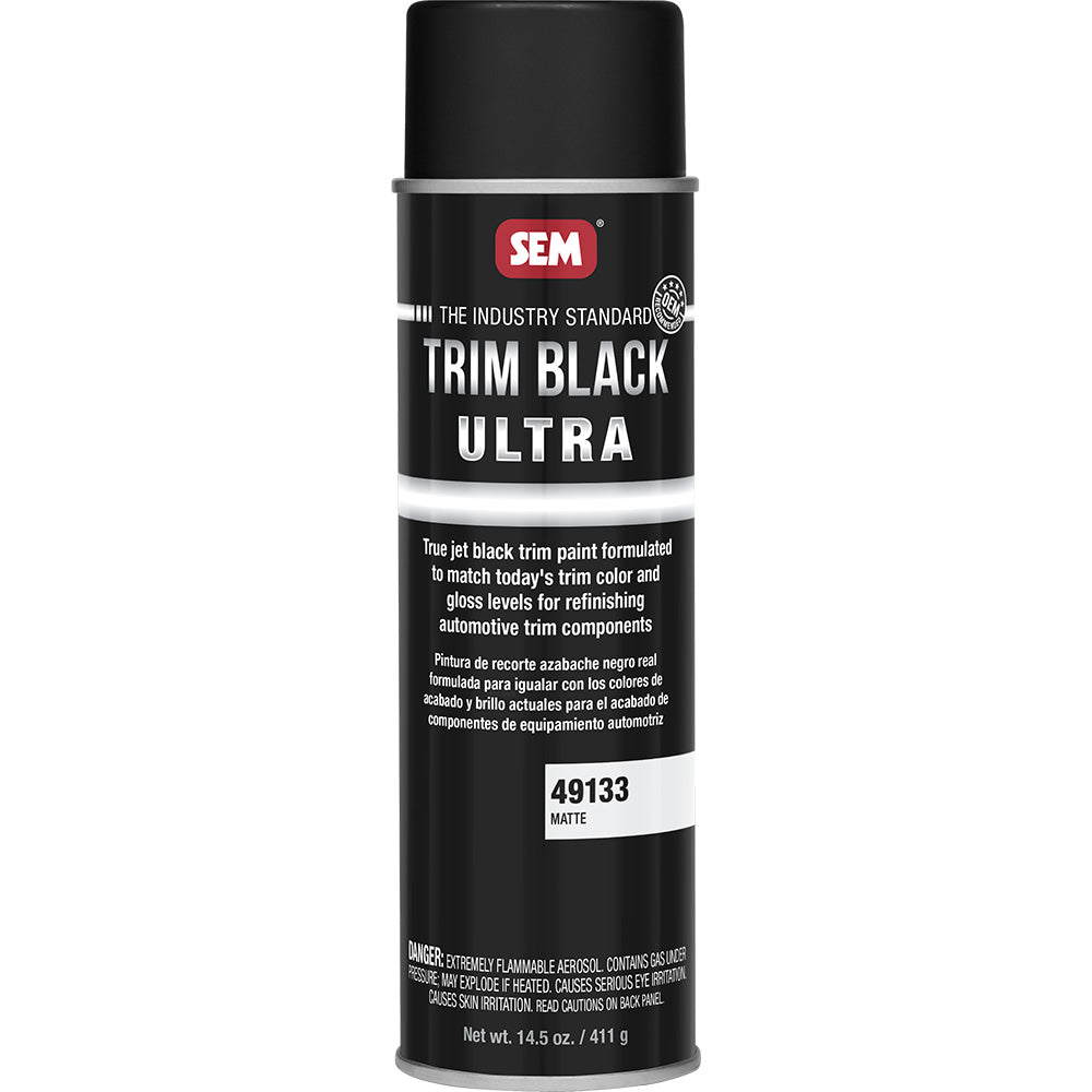 SEM Trim Black Ultra  20oz Aerosol Can  Matte Finish 49133 Main image