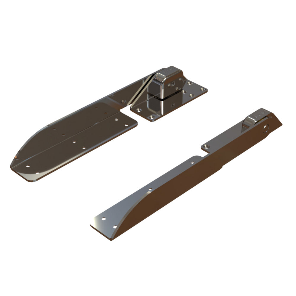 TACO Command Ratchet Hinge  1812  316 Stainless Steel Polished wHard Stop H250048 Main image