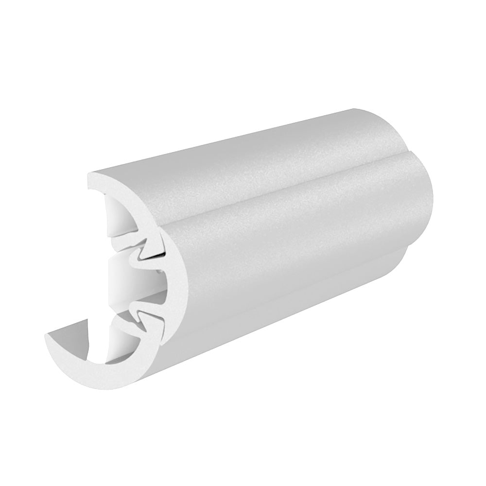 TACO SuproFlex Rub Rail Kit wFlex Vinyl Overlay Insert  158H x 78W x 60L  White wWhite Insert V119991WWK602 Main image