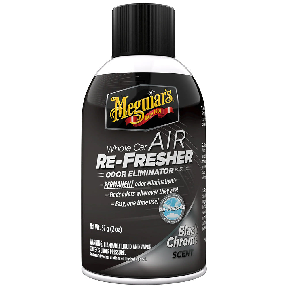 Meguiars Whole Car Air Refresher Odor Eliminator  Black Chrome Scent G181302 Main image