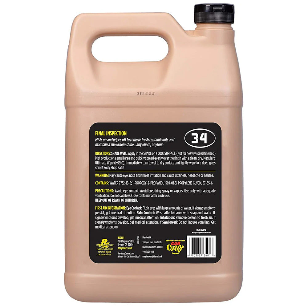 Meguiar's Professional Final Inspection Wipe-Off Detailer - 1 Gallon [M3401] Secondary image