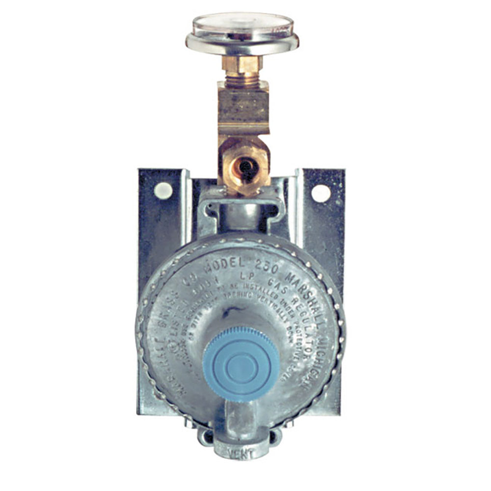 Trident Marine Single Stage Regulator w300 PSI Pressure Gauge wWall Mount 12111411 Main image