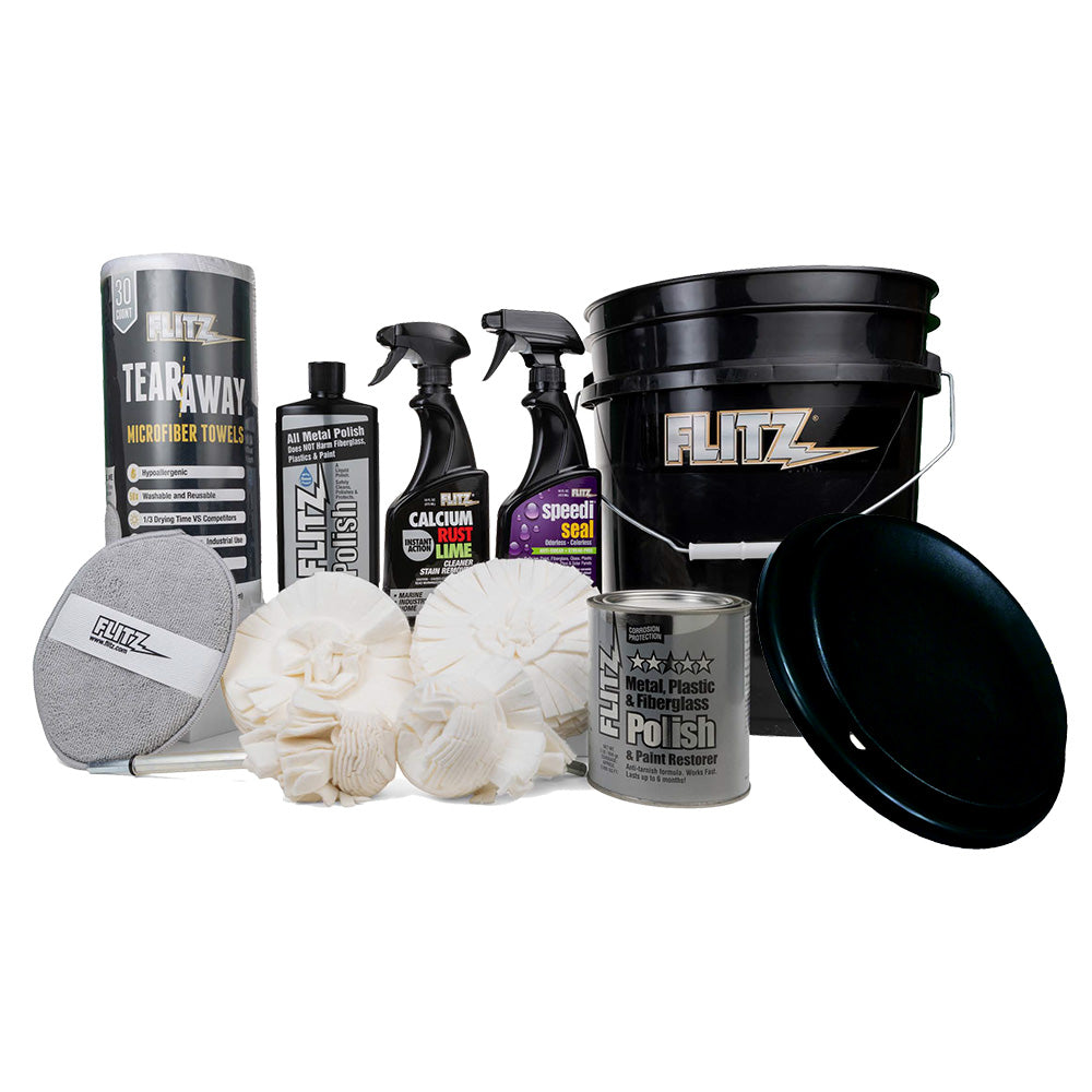 Flitz 5Gallon Black Bucket Detailers Kit C209BB Main image