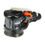 RUPES Pneumatic Random Orbital Palm Sander w75mm Velcro Pad  Dust Extract Central Vac RA75A