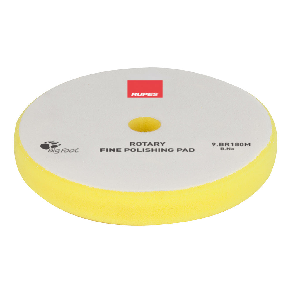 RUPES Rotary Fine Polishing Foam Pad 155160mm  Yellow 9BR180M Main image