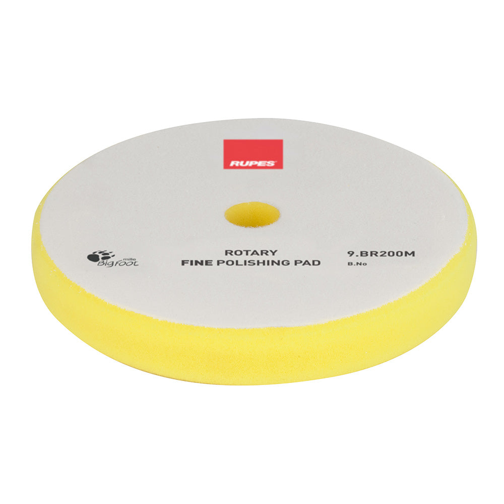 RUPES Rotary Fine Polishing Foam Pad 175180mm  Yellow 9BR200M Main image