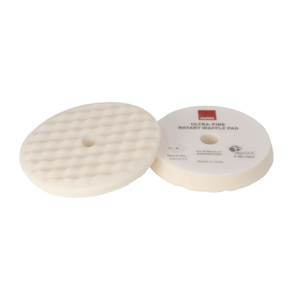 RUPES Velcro Waffle UltraFine Polishing Foam Pad fRotary Polishers 90mm  White 9WF90S Main image