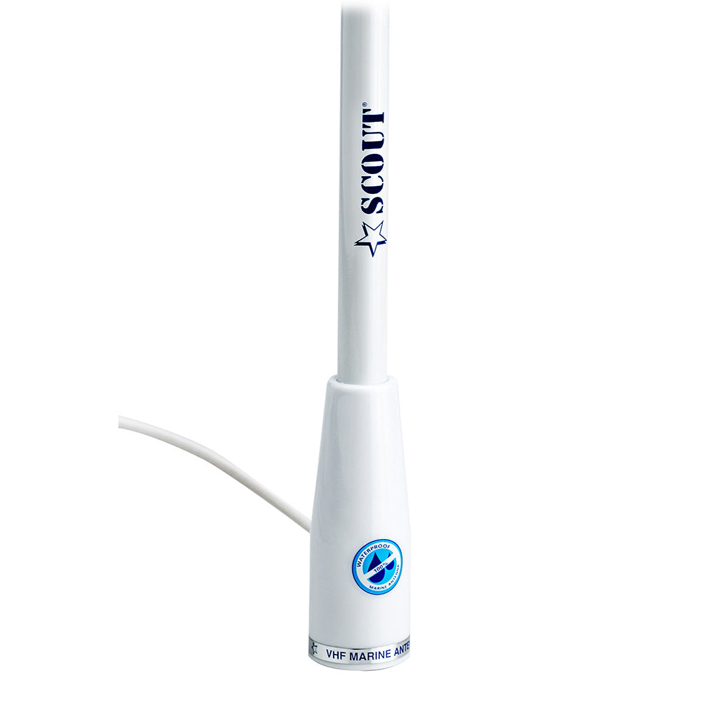 Scout 5' White VHF Antenna 3dB Nylon Ferrule w/5M RG-58 Coax KS-22 [PF AN NVHF00002T] Secondary image