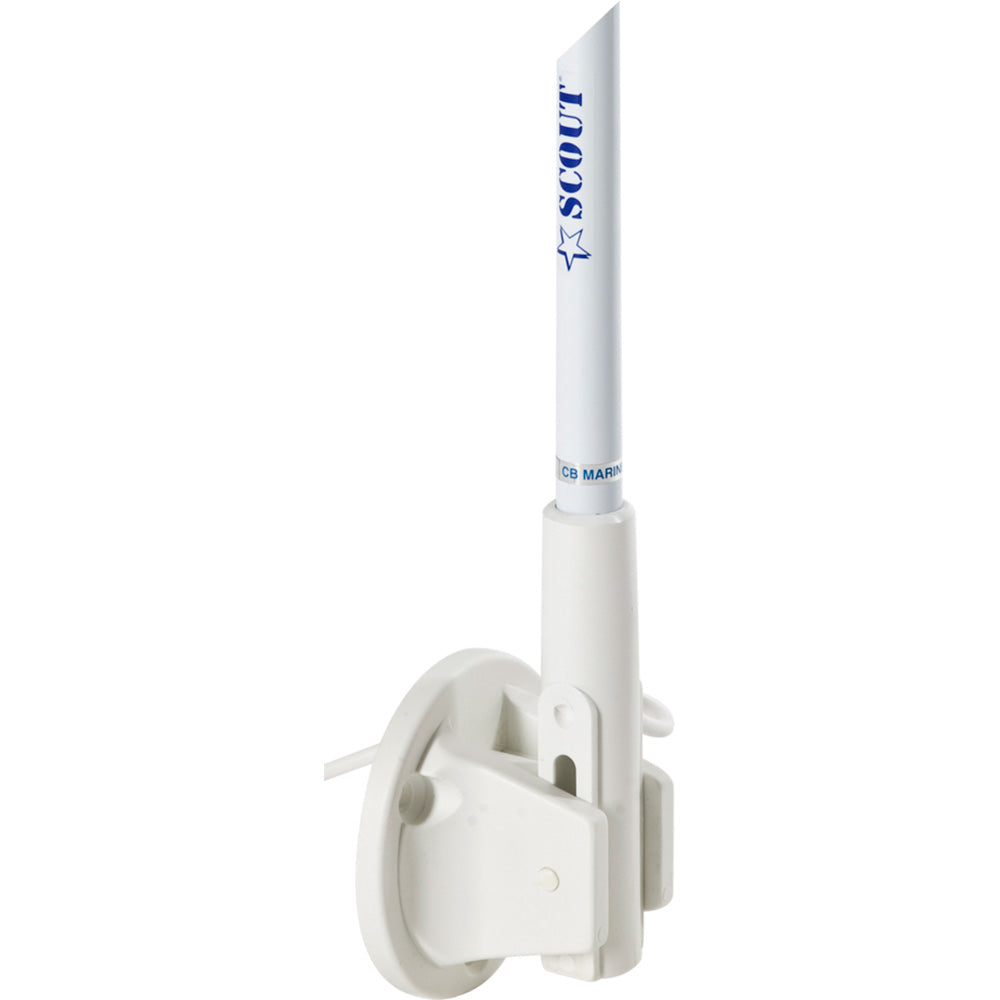 Scout 5' White VHF Antenna 3dB Lift  Lay Mount w/5M RG-58 [PF AN NVHF00005] Secondary image