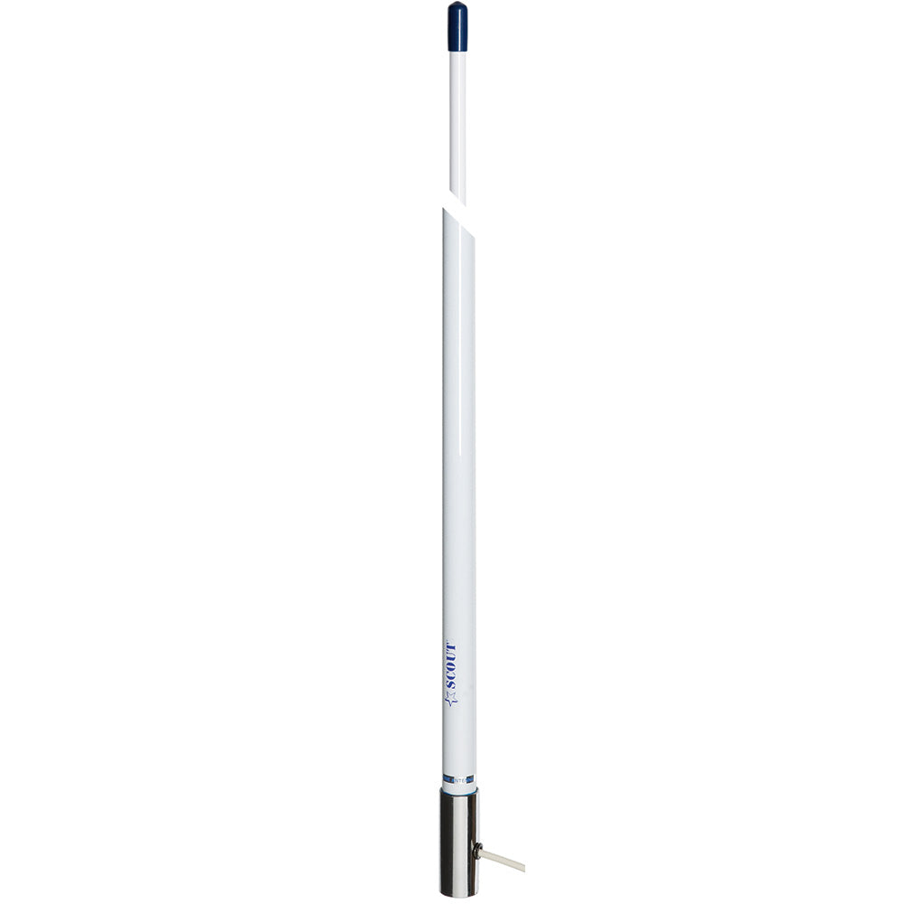 Scout 8' White VHF Antenna 6dB Stainless Steel Ferrule w/5M RG-58 Coax Includes PL-259 KS-42 [PF AN NVHF00007T] Secondary image