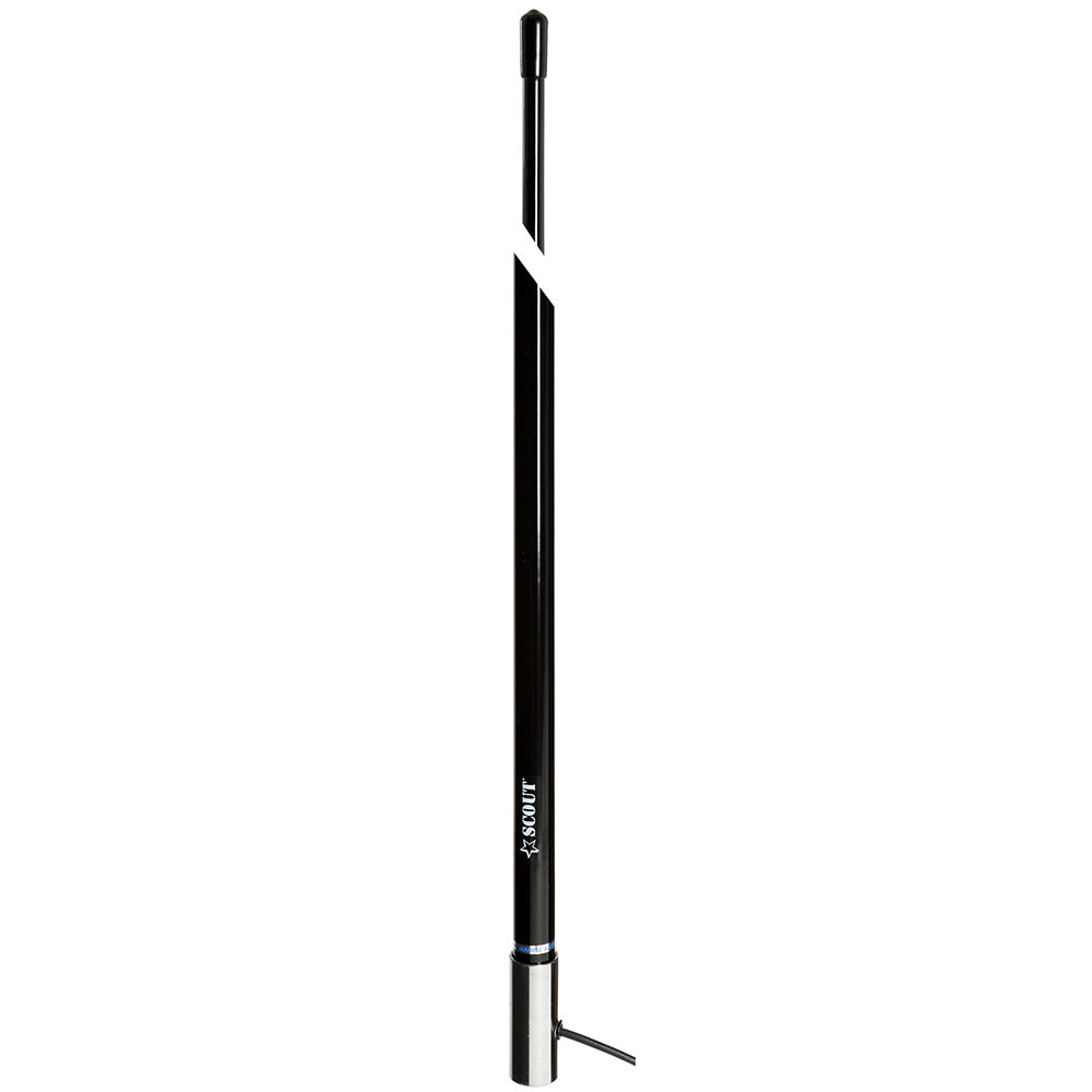 Scout 8' Black VHF Antenna 6dB Stainless Steel Ferrule w/5M RG-58 Coax Includes PL-259 KS-42 [PF AN NVHF00009T] Secondary image