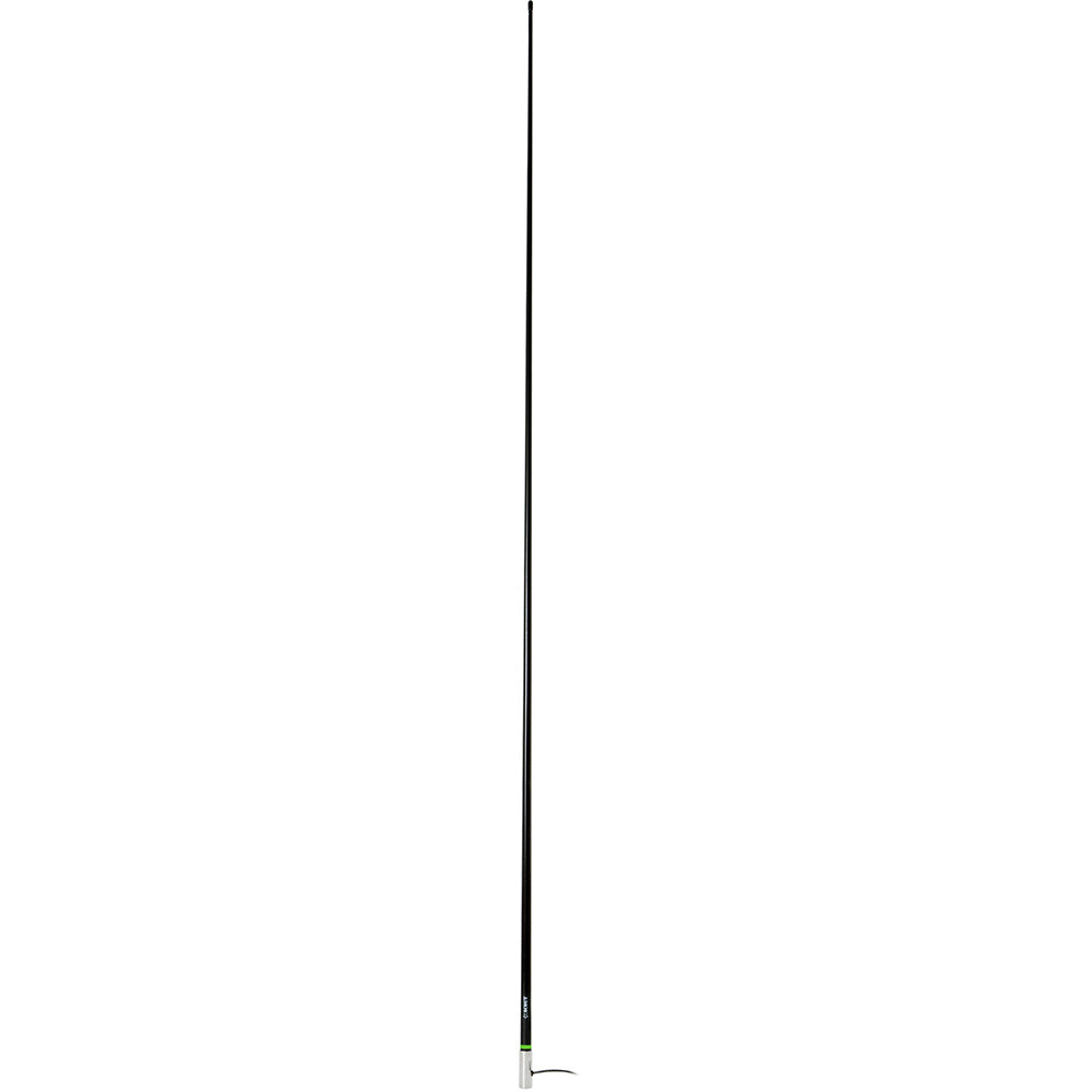 Scout 8 Black VHF Antenna 6dB Heavy Stainless Steel Ferrule w6M RG8x Includes PL259 Heavy Duty Offshore Antenna KS43 PF Main image