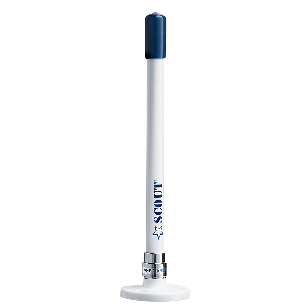 Scout 9 Stubby White VHF Antenna wQuick Mount Includes 5M RG58 Mount  Integrated Connector KS10 PF AN NVHF00025 Main image